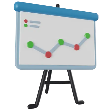 Präsentationstafel  3D Icon