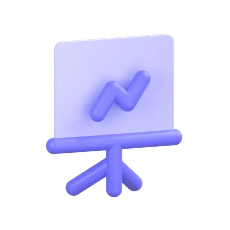 Präsentationstafel  3D Icon