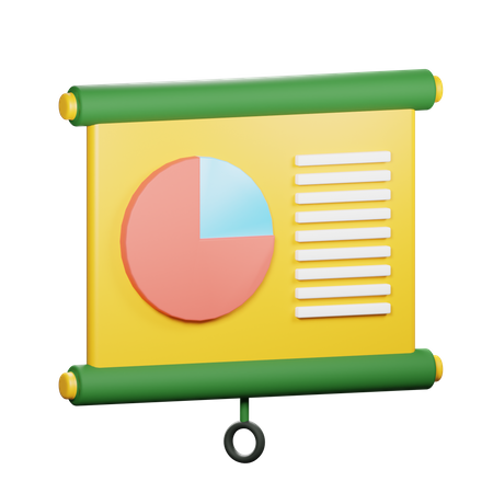 Präsentationstafel  3D Icon