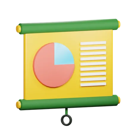 Präsentationstafel  3D Icon