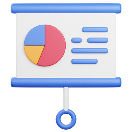 Präsentationstafel  3D Icon