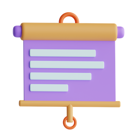 Präsentationstafel  3D Icon