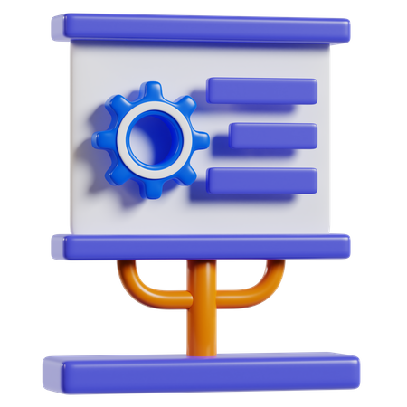 Präsentationstafel  3D Icon