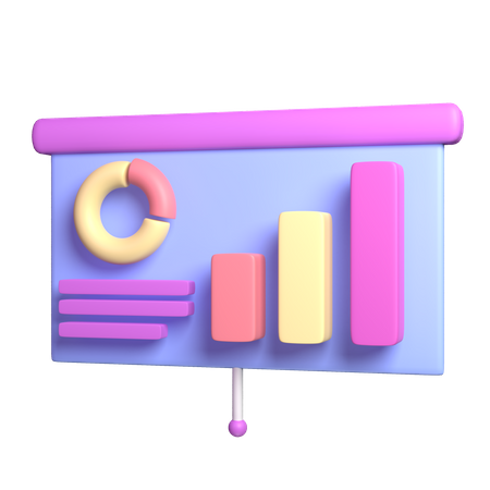 Präsentationstafel  3D Icon