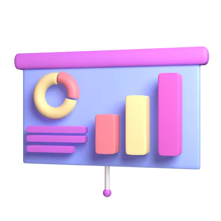 Präsentationstafel  3D Icon