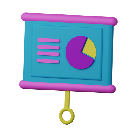 Präsentationstafel  3D Icon