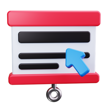 Präsentationszeiger  3D Icon