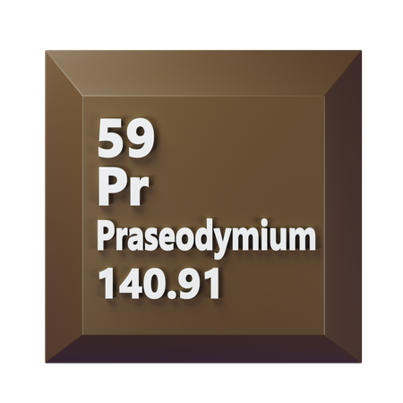 Praseodímio  3D Icon