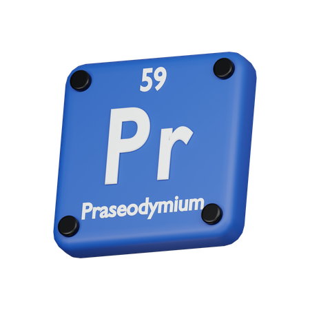 Praséodyme  3D Icon