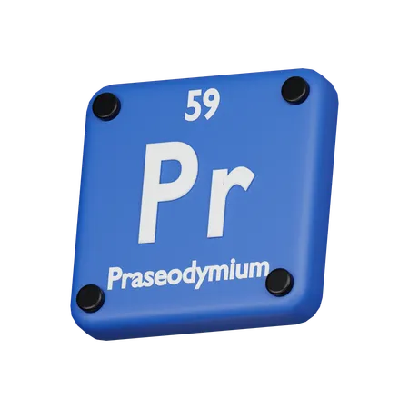 Praséodyme  3D Icon