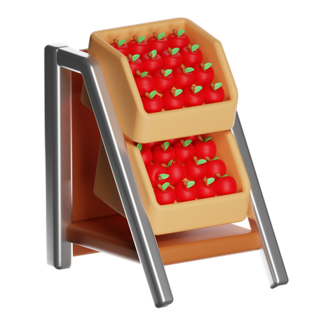 Prateleira de frutas  3D Icon