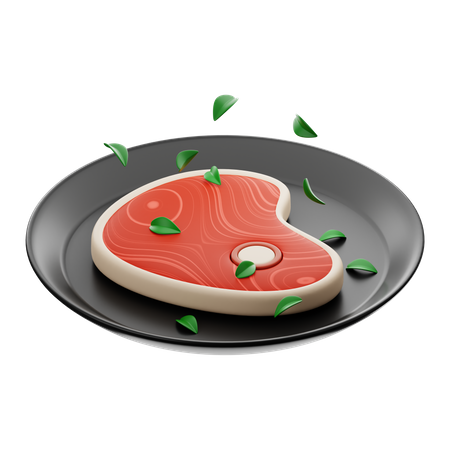 Prato de bife  3D Icon