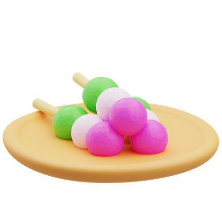 Prato de bocchan dango  3D Icon