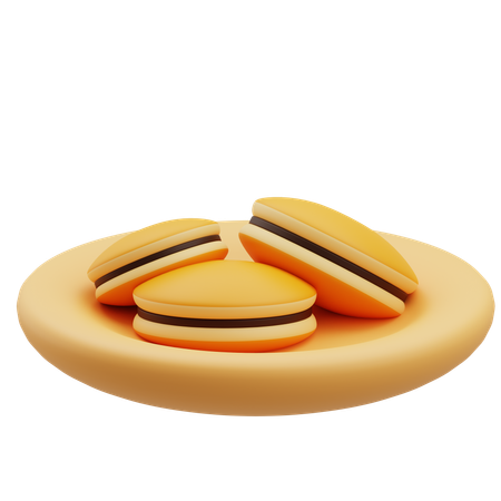 Prato de dorayaki  3D Icon