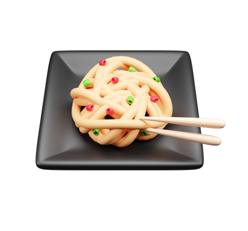 Prato de macarrão  3D Icon