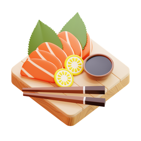 Prato de sashimi  3D Icon