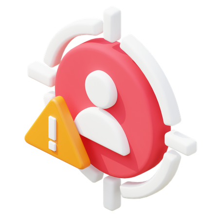 Prävention von Insider-Bedrohungen  3D Icon