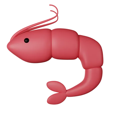 Prawn  3D Icon