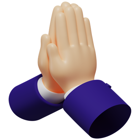 Pray 3D Illustration