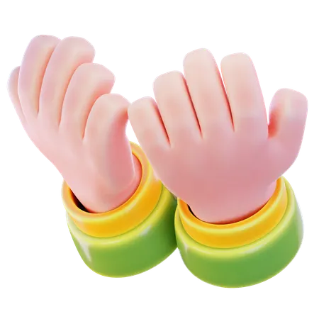 Pray hand  3D Icon