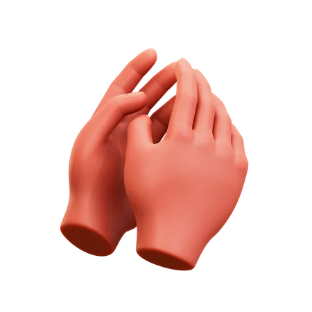 Pray Hand  3D Illustration