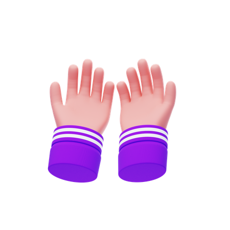 Pray Hand Gesture  3D Icon