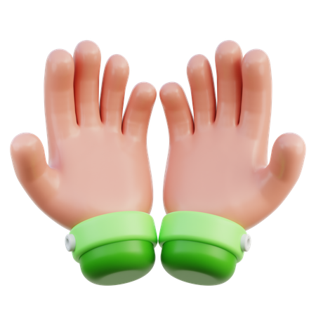 Pray Hand Gesture  3D Icon