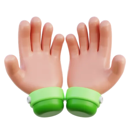 Pray Hand Gesture  3D Icon