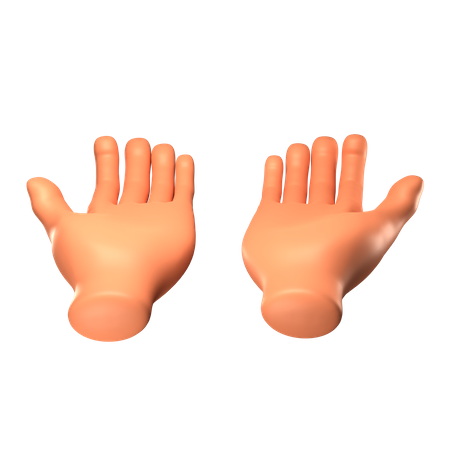 Pray hand gesture  3D Icon