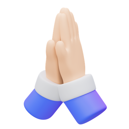 Pray Hand Gesture  3D Icon