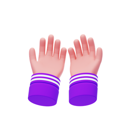 Pray Hand Gesture  3D Icon
