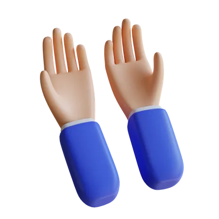 Pray Hand Gesture  3D Illustration