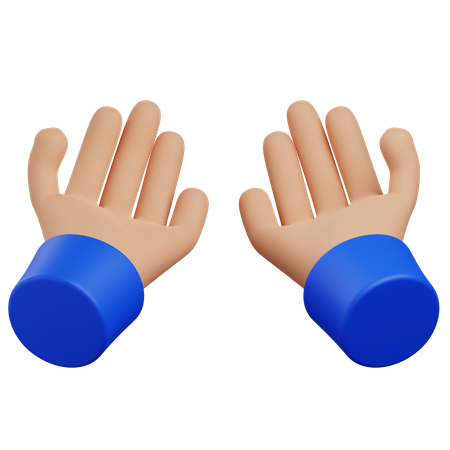 Pray hand gesture  3D Icon