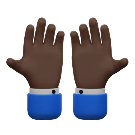 Hands Together As If In Prayer Or Meditation 3D Icon