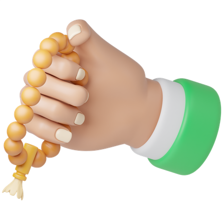 Pray With Beads  3D Icon