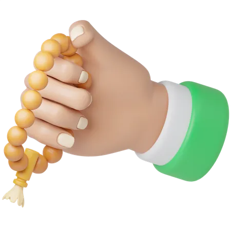 Pray With Beads  3D Icon