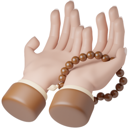 Pray With Beads  3D Icon