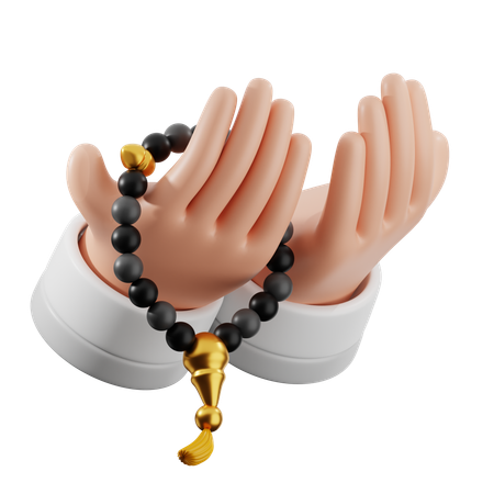 Pray With Beads  3D Icon