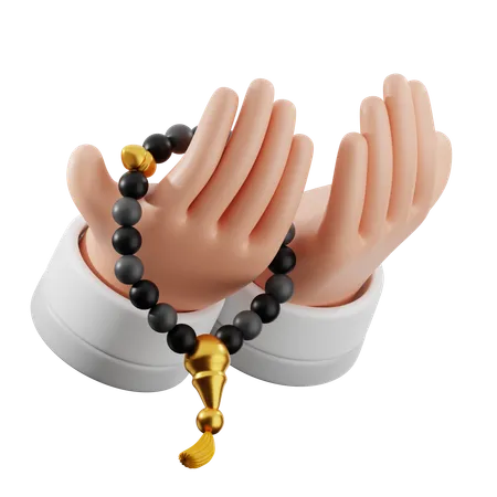 Pray With Beads  3D Icon