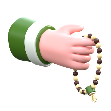 Pray with Beads  3D Icon