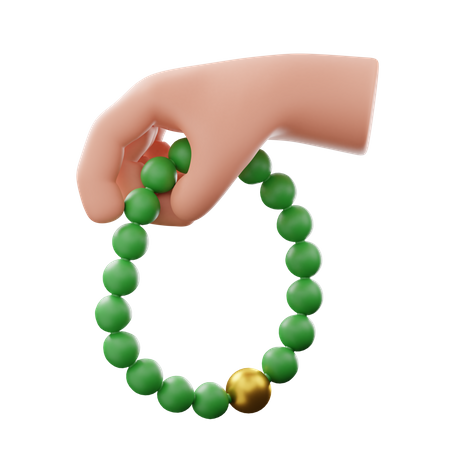 Prayer beads  3D Illustration