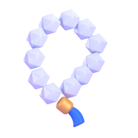 Prayer Beads  3D Illustration