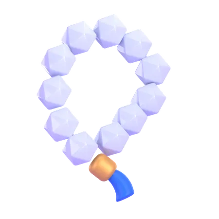 Prayer Beads  3D Illustration