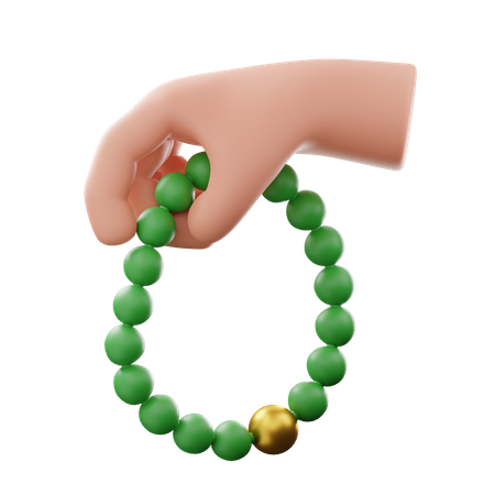 Prayer beads 3D Illustration