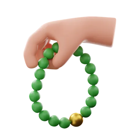 Prayer beads  3D Illustration