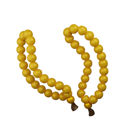 Prayer Beads Illustration  3D Icon