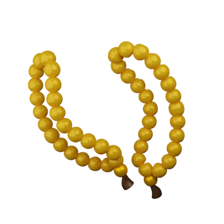 Prayer Beads Illustration  3D Icon