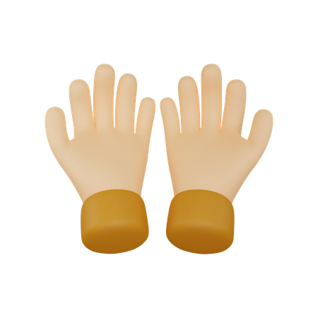 Prayer Hand  3D Illustration