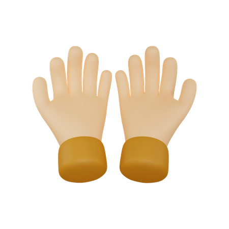 Prayer Hand 3D Illustration