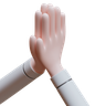 3d prayer hand logo